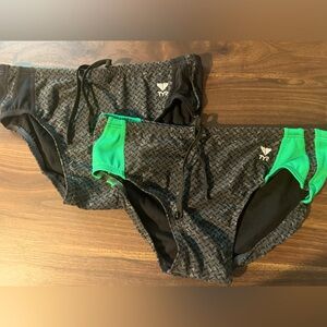Men’s TYR speedo/swim brief pair - 34 - light use, no tags